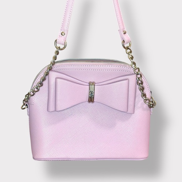 Betsey Johnson Handbags - Betsey Johnson Lavender Pink Crossbody Bag with Bow